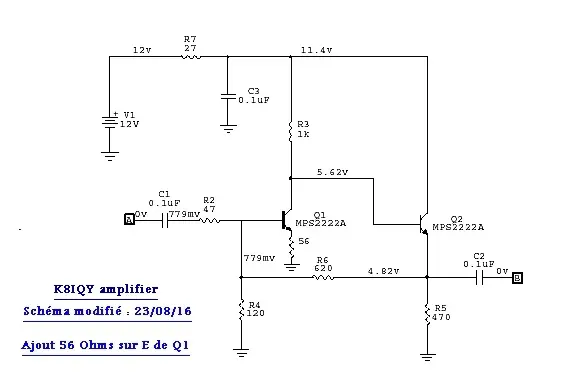 F1ITU DDS amp schematic