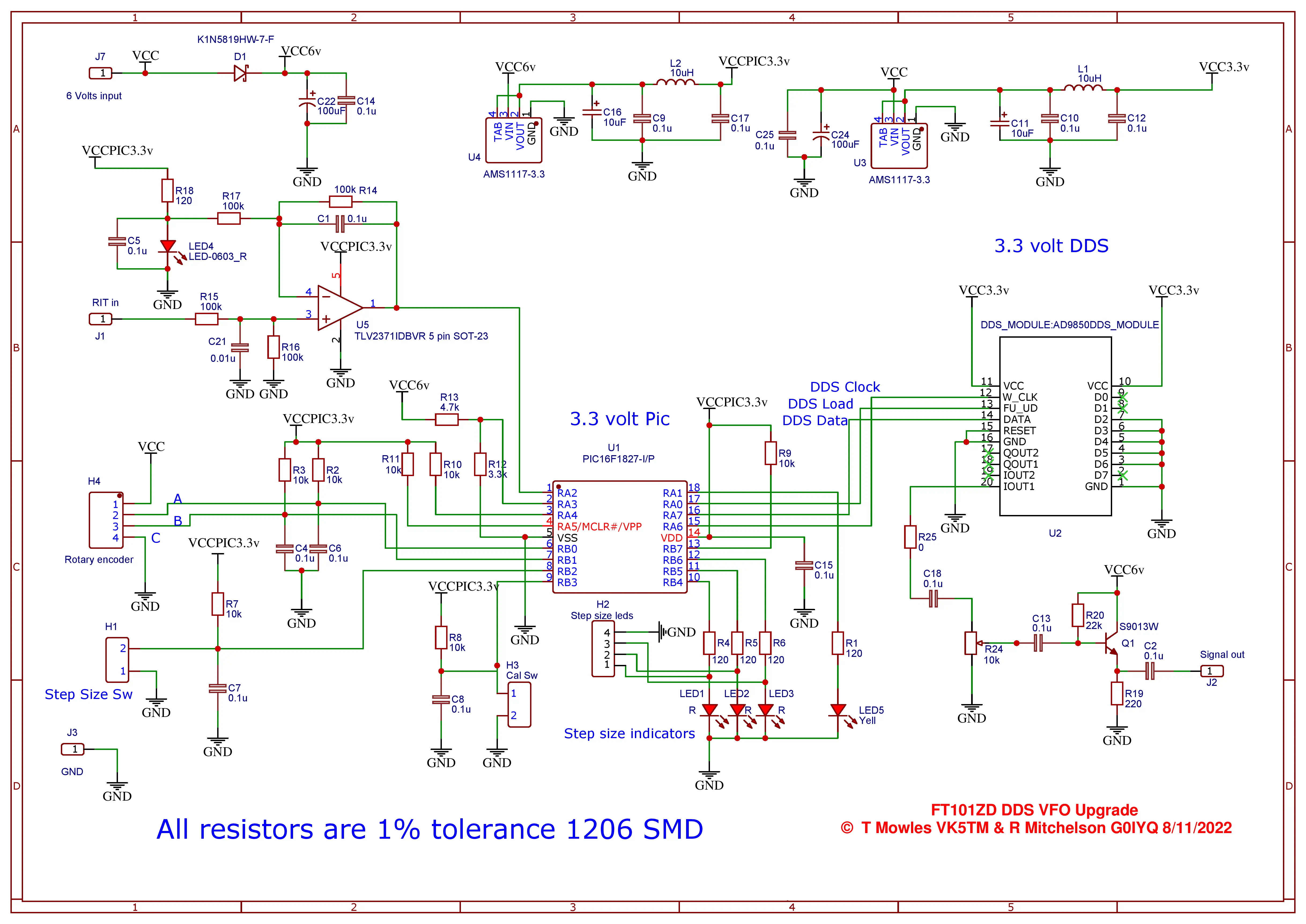 FT101ZD vfo schematic