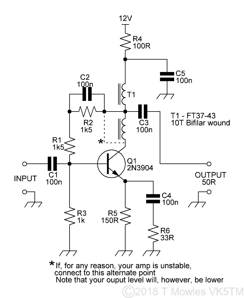 2N3904 amp schematic