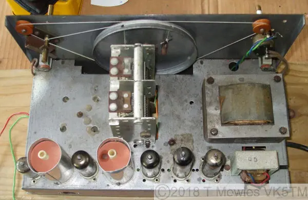 Top view of old Precedent radio chassis